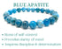 Blue Apatite Beaded Crystal Bracelet